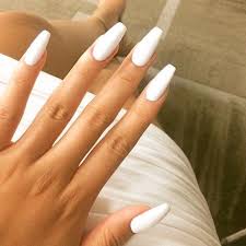 Pin By Amy On Nails White Acrylic Nails Ballerina Nails White Nails
