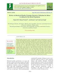 You can get lots of design ideas, coop construction tips and free plans at backyardchickens.com. Pdf Review On Backyard Poultry Farming Resource Utilization For Better Livelihood Of The Rural Population