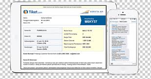 قطار Tiket Com شركة السكك الحديدية الإندونيسية تذكرة إلكترونية قطار إلكترونيات نص كمبيوتر Png