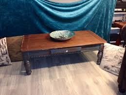 Waterfall wood side end table end with heavy duty metal leg caladesignsmn 5 out of 5 stars (61) $ 390.00 free. This Is An Extremely Heavy And Sturdy Solid Wood Coffee Table It Has A Very Rustic Weather Look With Deep Brown Un Coffee Table Solid Wood Coffee Table Table