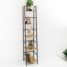 Maybe you would like to learn more about one of these? C Hopetree Ladder Shelf Bookcase 5 Tier Corner Display Bookshelf Black Metal Frame Farmhouse Goals