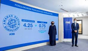 Jumlah dividen yang lebih tinggi daripada jangkaan antara yang membuatkan para netizen lega. Dividen Asb 4 25 Sen Pengagihan Ehsan 0 75 Sen