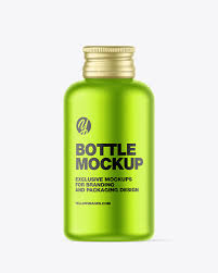 Download Glossy Hand Sanitizer Bottle Mockup With Glitter Back View Yellow Author