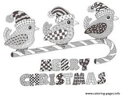 These pictures are created for adults because they have many small details and can be too difficult for young children. Merry Christmas For Adult Christmas Coloring Pages Printable
