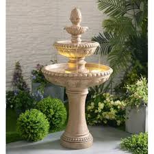 9.5 w x 9 d x 8 h; Tiered Outdoor Fountains You Ll Love In 2021 Wayfair