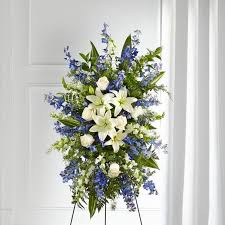Delicious gifts, beautiful flowers & more. Saff Faithful Friend Standing Spray By San Antonio Funeral Florist