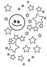 Get hours of relaxation and fun! Get This Star Coloring Pages The Moon Accompanied By Many Stars