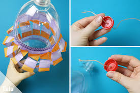 Wir haben 4 super einfache bastelanleitungen für kinder zusammengestellt. Windspiel Basteln Aus Pet Flasche Upcycling Idee Talu De