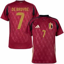 Camiseta Bélgica Eurocopa 2024 De Bruyne ant