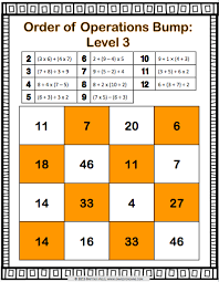 Order Of Operations Bump Games Order Of Operations Bump Games Operation Game