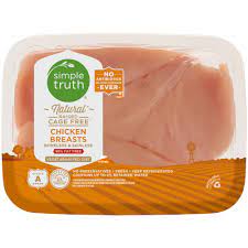 Is changing the words it uses on simple truth brand chicken products after settling a lawsuit involving animal advocacy group compassion over killing. Simple Truth Natural Raised Cage Free Boneless Skinless Chicken Breast 1 Lb Kroger