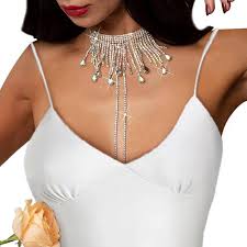 Star Nipple Stickers with Rhinestone Tassel Necklace Zambia | Ubuy