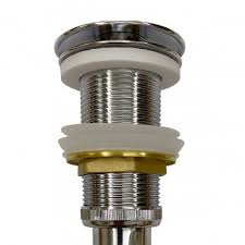 chrome popup sink drain without