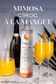 Mimosa Ciroc A La Mangue Alcohol Drink Recipes Drinks Alcohol Recipes Yummy Alcohol