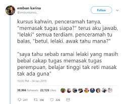 Peran istri dalam agama islam pun sudah diatur. Kerja Rumah Tanggung Jawab Suami Hikayat Budak Pening