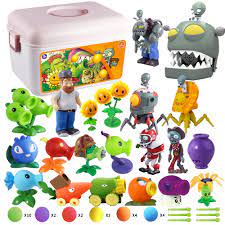 Amazon.com: ROLOSO Plants and Zombies Toys Figures vs Peashooter Party  Favors Birthday Decorations Supplies Plush Sets Playset Series 2 PVZ Kids  Games Books Zomboss Gargantuar with Storage Box : Toys & Games