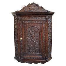 How doers get more done. 19th Century English Small Carved Oak Corner Wall Cabinet Victorian Stag Deer At 1stdibs