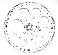 I was recently wondering why a circle has been divided in to 360 degrees. Blue Hut Protractor 360 Degrees Full Round With Circle Stencils White 12 Cm 16 Circles Buy Online In Fiji At Fiji Desertcart Com Productid 162489024