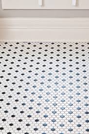 Black And White Penny Tile Floor Bathroom A Deserving Akron Family S Rehab Addict Makeover Honeycomb Tile Bathroom Floor Tiles Unique Bathroom