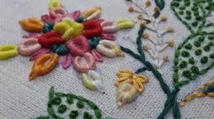 See more ideas about embroidery patterns, embroidery, floral embroidery patterns. Hand Embroidery Of Multicolor Flowers Brazilian Embroidery 35 Embroidery Tutorials Embroidery Kits Embroidery Patterns