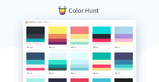 Let's get back to color choice because a lot rests on it. Color Hunt Neon Color Palettes