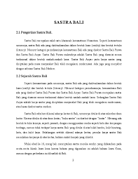 Doc Sastra Bali Kelompok Assifawildan Wijayani Academia Edu