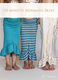 30 Minute Mermaid Skirt Tutorial Kleidung Selber Nahen Meerjungfrauen Rock Kinderkleidung
