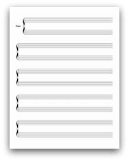 You can easily print this staff paper template to create blank music sheets for all of your instruments. Free Printable Staff Paper