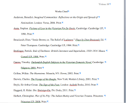 Formatting The Works Cited Page Mla Writing Commons