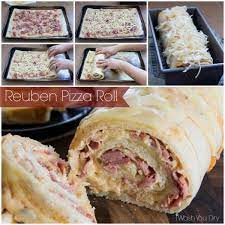 Reuben Pizza Roll Recipe Pizza Rolls Recipes Food