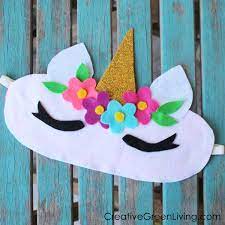 Diy unicorn horn tutorial, horse flybonnet uincorn pattern, step by step, pattern unicorn, diy horn you need a simple headband, and felt or other material to make the ears and the horn. How To Make A Unicorn Horn Sleep Mask From A Recycled T Shirt Creative Green Living