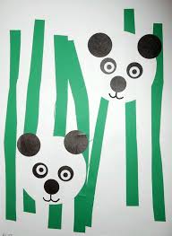 Panda Collage Facile La Maison Feerique Artisanat De Panda Activite Manuelle Asie Bricolages Sur Le Theme Des Animaux