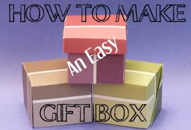 How to make a box from a single sheet of card. How To Make An Easy Gift Box Paint Chip Gift Boxes