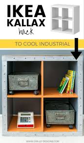 Ikea Kallax Hack Industrial Storage For A Boys Bedroom Kallax Ikea Ikea Kallax Hack Kallax