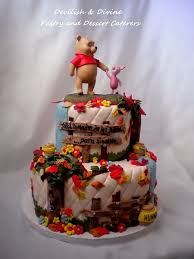 Disney Winnie The Pooh Piglet Wedding Cake Topper Was Provided By Client All Other Decor Hand Made Totes Adorbs Wedding Cake Toppers Cake Cake Toppers