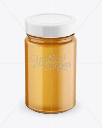 Glass Jar With Honey Mockup Front View High Angle Shot Present Your Design On This Mockup Simple To Change Th High Angle Shot Glass Jars Clear Glass Jars