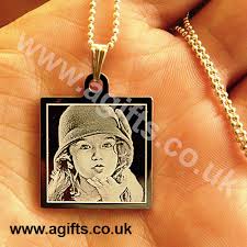 Personalized jewelry and custom jewelry is beautiful and special at kay jewelers. Personalised Necklace 14k Gold Plated Engraved Photo Pendant