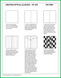 Optical Illusions Grid Op Art Lessons Art Worksheets Optical Illusion Quilts