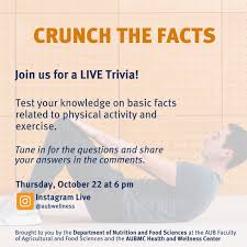 If you fail, then bless your heart. Aub Wellness Program On Twitter Mark Your Calendars For Tomorrow At 6 Pm Do You Think You Know All About Exercise Test Your Knowledge With A Live Trivia With The Dietetic Interns