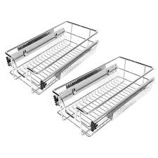 Rangement coulissant range epices acier 11 4 x 48 1 x 54 2 cm castorama. 2 Tiroirs De Rangement Telescopiques Lot De 2 Tiroirs Tiroirs Coulissants Cuisine Paniers Coulissants Cuisine 30