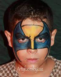 Diy Wolverine Face Paint Diy Facepainting Halloween Costumes Halloweencostume Birthdays Face Painting Halloween Face Painting For Boys Face Painting Easy