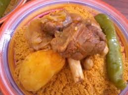 Couscous A L Agneau Plat Recette Tunisienne Chahiatayba Com Cuisine Maghrebine Et Africaine Pinterest Rouge And Couscous