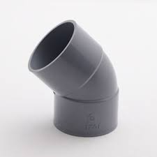 Sch 40 pvc 45 degree elbows are manufactured in order to redirect a pipe line from a straight run to a 45 degree angle. 45 Degree Pvc Pipe Elbow Polyvinyl Chloride Elbow à¤ª à¤µ à¤¸ à¤à¤² à¤¬ Vajra Plastics Ernakulam Id 19739311473