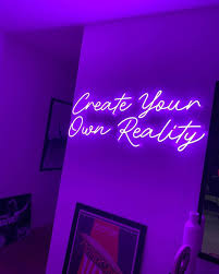 Neon Beach On Instagram C R E A T E Y O U R O W N R E A L I T Y Purple Neon Vibes Glowing Up The Pad Cr In 2020 Neon Dark Purple Aesthetic Purple Aesthetic