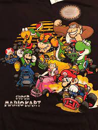 Super Mario Kart T Shirt L New Super Mario Kart Mario Kart Super Nintendo