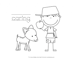 When we think of october holidays, most of us think of halloween. Johnny Appleseed Coloring Pages With Handwriting Practice