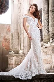 Straps lace sleeveless trumpet/mermaid church wedding dress 2021. Off The Shoulder Wedding Dresses Martin Thornburg