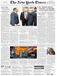 What is the best coffee machine descaler recipe? The New York Times 2017 05 11 James Comey Donald Trump