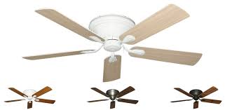 Also know, what does a low profile ceiling fan mean? 52 Inch Stratus Hugger Ceiling Fan For Low Ceilings