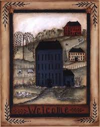Bless This Home By Pat Fischer Primitive Decorating Country Primitive Painting Wholesale Art
